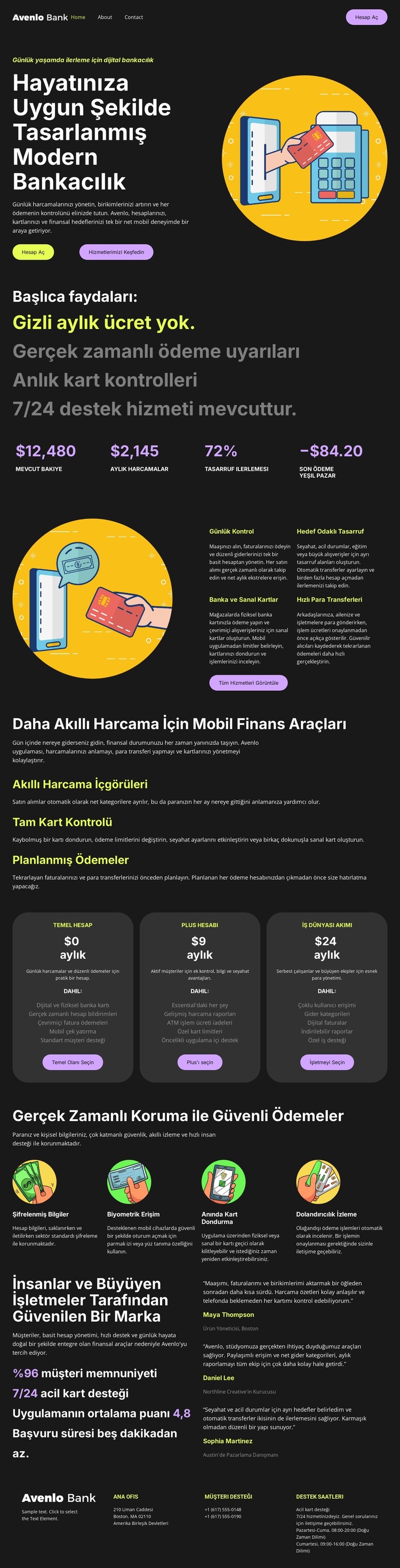 Kişisel Finans Bankası WordPress Teması