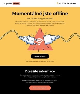 Stránka Bez Připojení – Šablona Moderního Webu