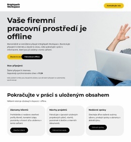 Offline Stránka Firmy - Šablona Pro Přidání Prvků Na Stránku