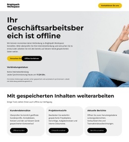 Offline-Geschäftsseite - Website-Vorlagen