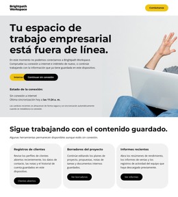 Página De Negocios Fuera De Línea - Plantilla HTML Gratuita