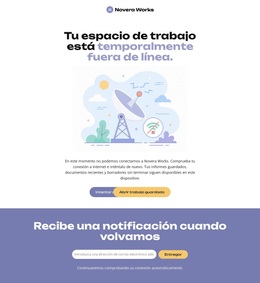Página Web Sin Conexión - Tema De WordPress Y WooCommerce