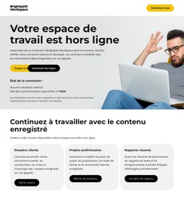 Page Hors Ligne De L'Entreprise Modèle De Formulaire CSS
