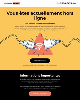 Page Sans Connexion – Modèle Web Moderne