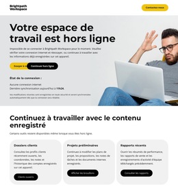 Page Hors Ligne De L'Entreprise - Modèle Pour Ajouter Des Éléments À La Page