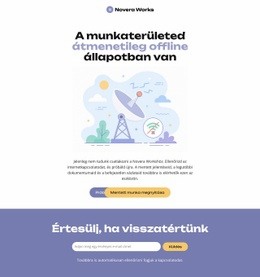 Offline Oldal Weboldal Vállalati Webhely -Sablon