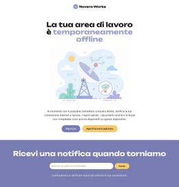 Sito Web Della Pagina Offline Modello HTML Di Base Con CSS