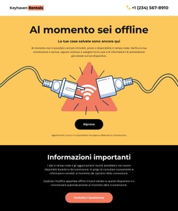 Nessuna Connessione Alla Pagina Modello Di Griglia CSS