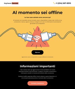 Nessuna Connessione Alla Pagina - Modello Web Moderno