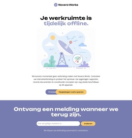 Offline Pagina Website - Ultiem WordPress-Thema