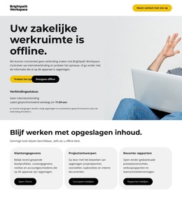 Zakelijke Offline Pagina - Beste WordPress-Thema
