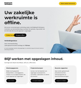 Zakelijke Offline Pagina - Sjabloon Om Elementen Aan De Pagina Toe Te Voegen