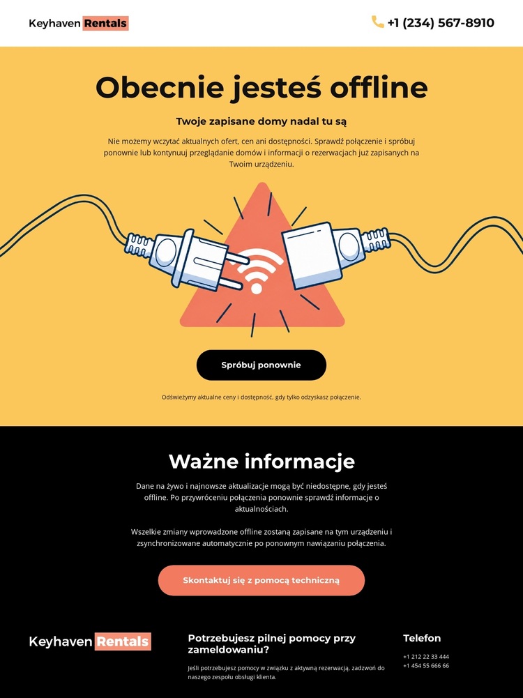 Brak strony połączenia Motyw WordPress