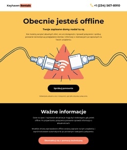 Gotowy Do Użycia Projekt Witryny Dla Brak Strony Połączenia