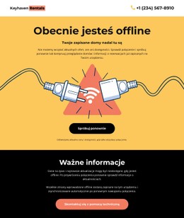 Brak Strony Połączenia Szablon Siatki CSS