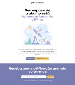 Site Da Página Offline Modelo HTML Básico Com CSS