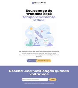 Site Da Página Offline - Modelo Criativo Multiuso
