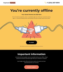 Free CSS For No Connection Page