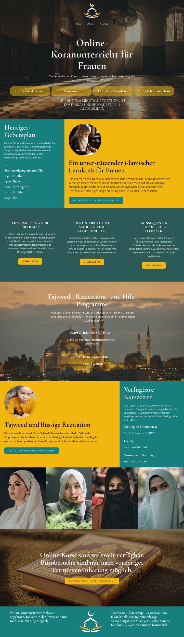 Koranunterricht für Frauen CSS-Vorlage