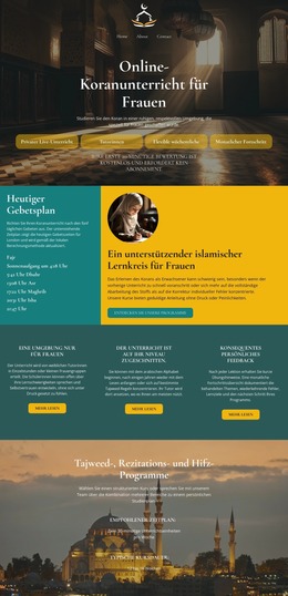 Koranunterricht Für Frauen - Responsive Joomla-Vorlage