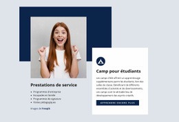 Programme Pour Les Étudiants - Modèle De Maquette De Page Web