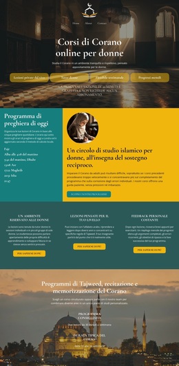 Corsi Di Corano Per Donne - Miglior Tema WordPress Gratuito
