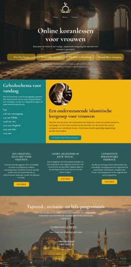 Koranlessen Voor Vrouwen Premium CSS-Sjabloon