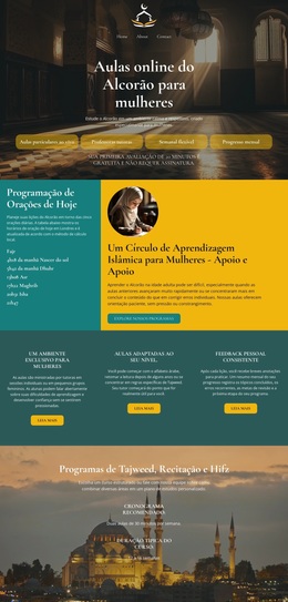 Aulas De Alcorão Para Mulheres - Melhor Tema WordPress Gratuito
