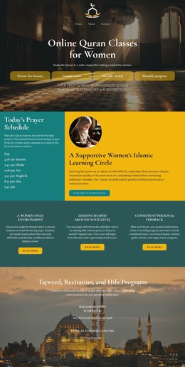 Women’S Quran Classes - Best Free WordPress Theme