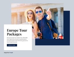 Responsive HTML For Europe Tour Packages