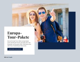 Responsive HTML Für Europa-Tour-Pakete