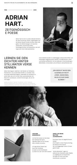 Gedichtband Und Autor – Premium-WordPress-Theme