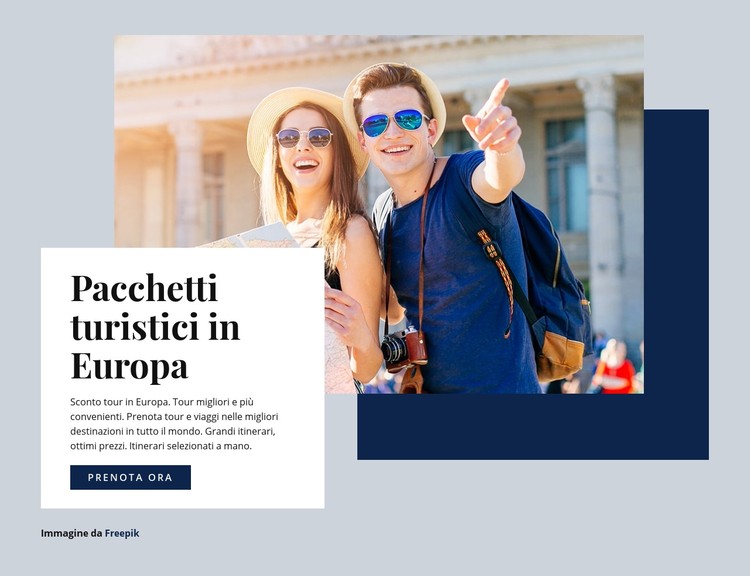 Pacchetti turistici in Europa Modello CSS