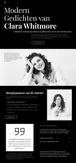 Auteur Van Moderne Poëzie HTML-Sjabloon