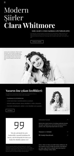Modern Şiir Yazarı Premium CSS Şablonu