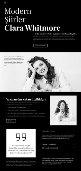 Modern Şiir Yazarı - Web Şablonu