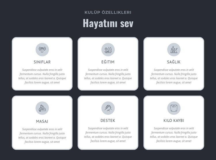 Kardiyodan güce Web Sitesi Şablonu