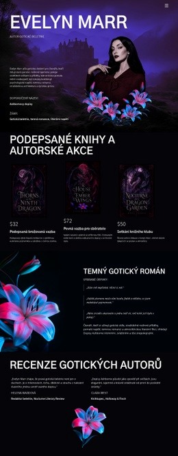 HTML Design Pro Autor Temné Fikce