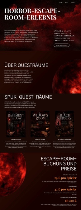Horror-Escape-Room - Anpassbare Vorlage
