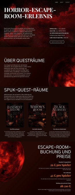 Horror-Escape-Room – Fantastisches WordPress-Theme