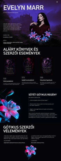 HTML-Terv Ehhez: Sötét Fikció Szerzője