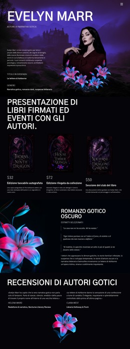 Autore Di Narrativa Dark Modelli Gratuiti