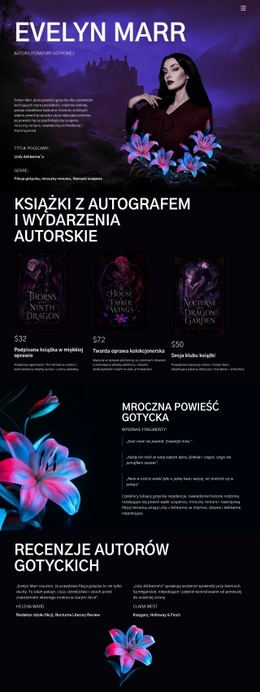 Autor Mrocznej Fikcji - Strona Docelowa