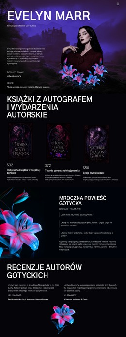 Projekt HTML Dla Autor Mrocznej Fikcji