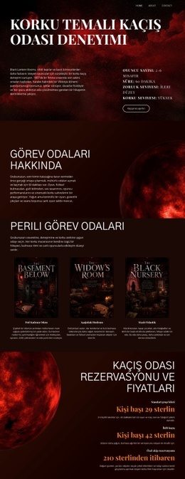 Korku Kaçış Odası - Özelleştirilebilir Şablon