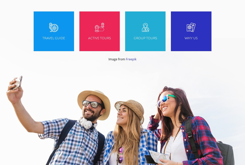 Travel is the healthiest addiction Web Page Design