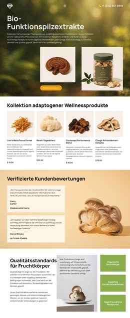 Neues Design Für Bio-Pilz-Wellness