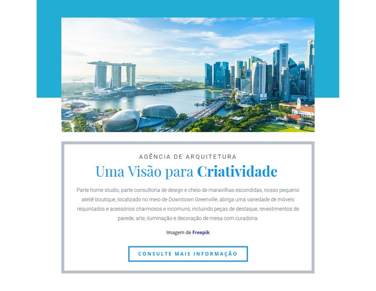 A ecologia das cidades Landing Page