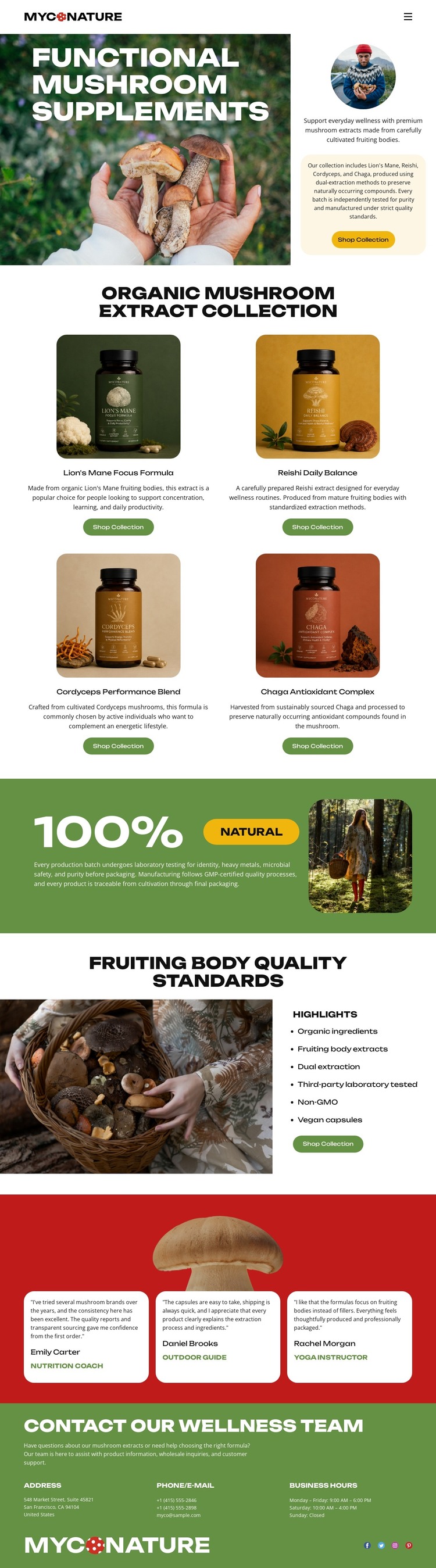 Organic Mushroom WordPress Theme