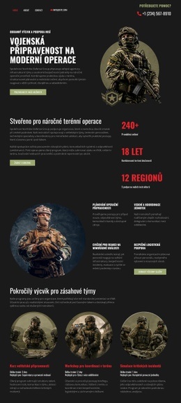HTML Stránky Pro Moderní Vojenská Obrana